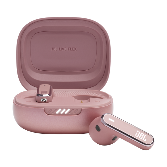 JBL Live Flex - Rose - True wireless Noise Cancelling earbuds - Hero