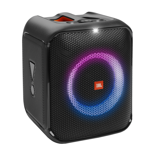 JBL Partybox Encore Essential  Altavoz portátil para fiestas con potente  sonido de 100 W, espectáculo de luces dinámicas incorporado y diseño a  prueba de salpicaduras.