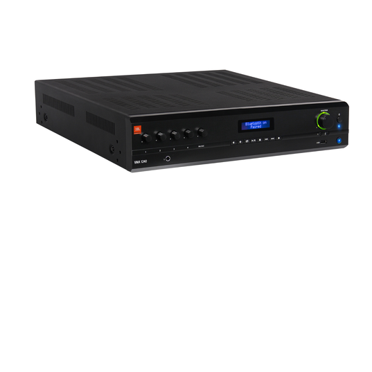 JBL VMA1240 - Black - 240W, Single Channel Commercial Mixer-Amplifier - Hero