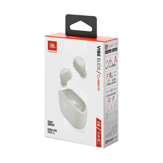 JBL Vibe Buds - White - True wireless earbuds - Detailshot 10