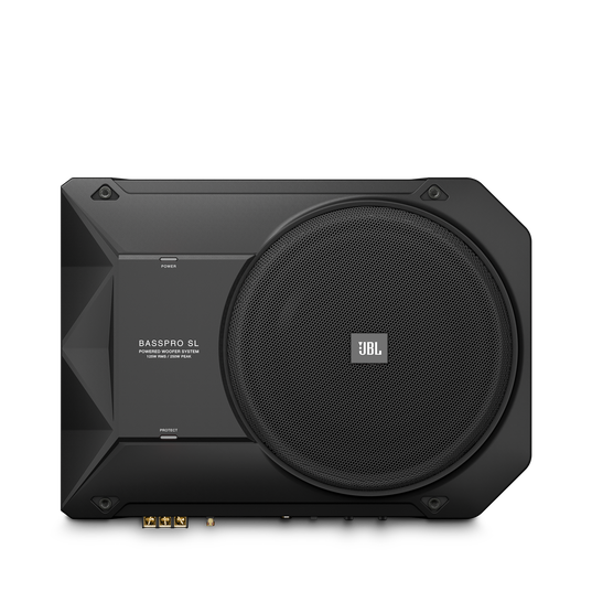 BassPro SL - Black - Powered, 8" (200mm) car audio under seat woofer system - Detailshot 2
