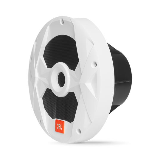 Club Marine MS10LW - White Gloss - 10" (250mm) marine audio subwoofer with RGB lighting – White - Left