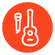 Entradas dobles de micrófono y guitarra