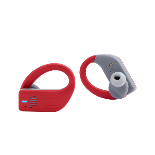 JBL Endurance PEAK - Red - Waterproof True Wireless In-Ear Sport Headphones - Detailshot 1
