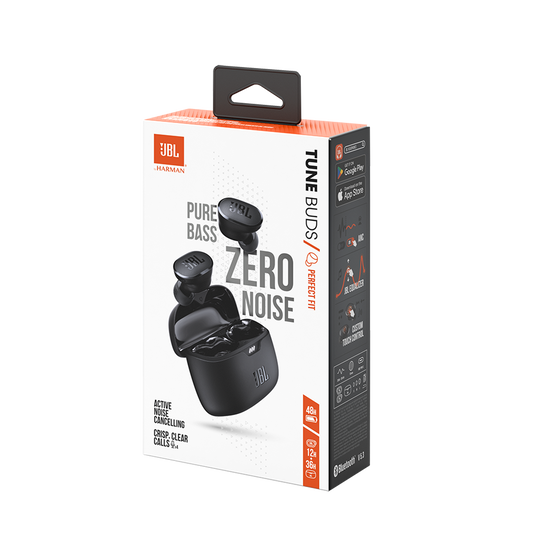 JBL Tune Buds - Black - True wireless Noise Cancelling earbuds - Detailshot 10