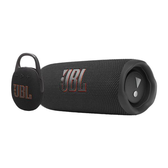 KIT JBL FLIP 6 BLACK + CLIP 5 BLACK