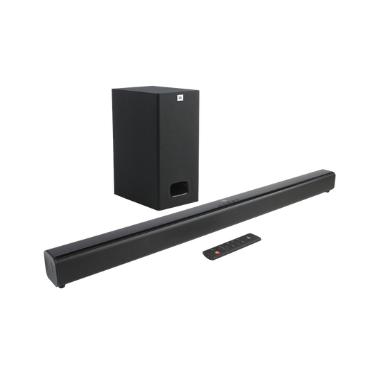 JBL Cinema SB130 - Black - 2.1 Channel soundbar with wired subwoofer - Hero