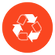Plástico reciclado, además de embalaje de papel certificado por la FSC