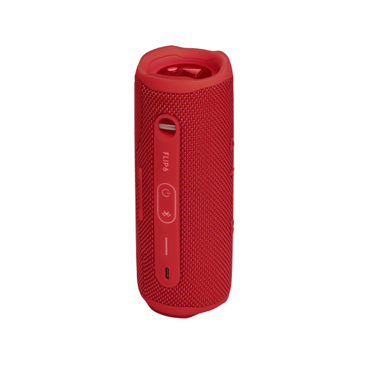 JBL Flip 6 - Red - Portable Waterproof Speaker - Back