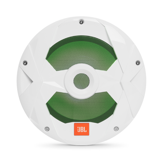 Club Marine MS10LW - White Gloss - 10" (250mm) marine audio subwoofer with RGB lighting – White - Detailshot 4