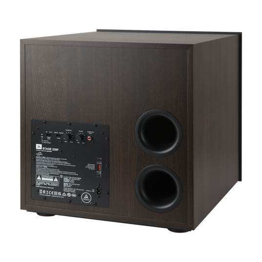 Stage 220P - Espresso - 12-inch (300mm) 500W Powered Subwoofer - Detailshot 6