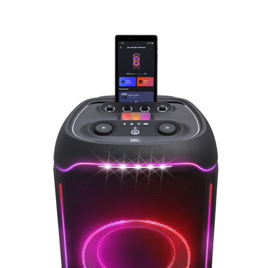 JBL PartyBox Ultimate Altavoz masivo para fiestas con sonido potente espectaculo de luces multidimensional y diseno a prueba de salpicaduras