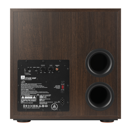 Stage 220P - Espresso - 12-inch (300mm) 500W Powered Subwoofer - Detailshot 7