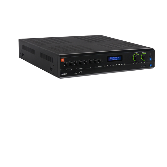 JBL VMA2120 - Black - 120W, 2 Channel Commercial Mixer-Amplifier - Hero