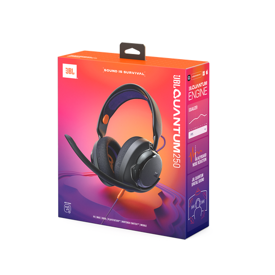JBL Quantum 250 - Black - Wired multiplatform gaming headset - Detailshot 15 image number null