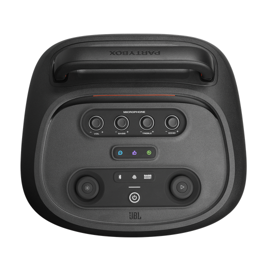 JBL PartyBox 520 - Black - Portable battery-powered party speaker with powerful and loud sound - Top image number null