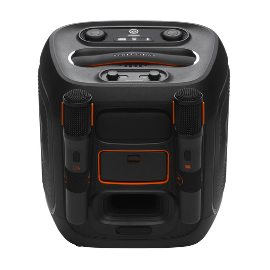 JBL PartyBox Encore 2 - Black - Portable party speaker with 2 mics - Back image number null