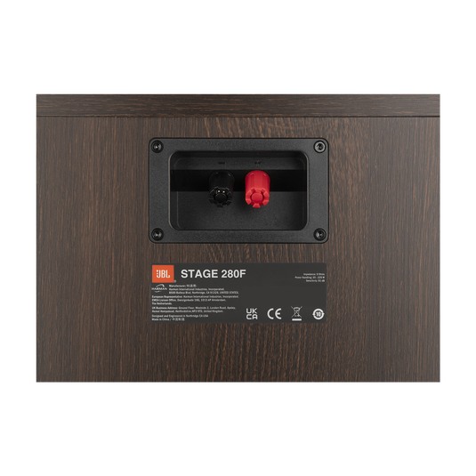 Stage 280F - Espresso - 2.5-Way Dual 8-inch (200mm) Floorstanding Loudspeaker - Detailshot 9 image number null