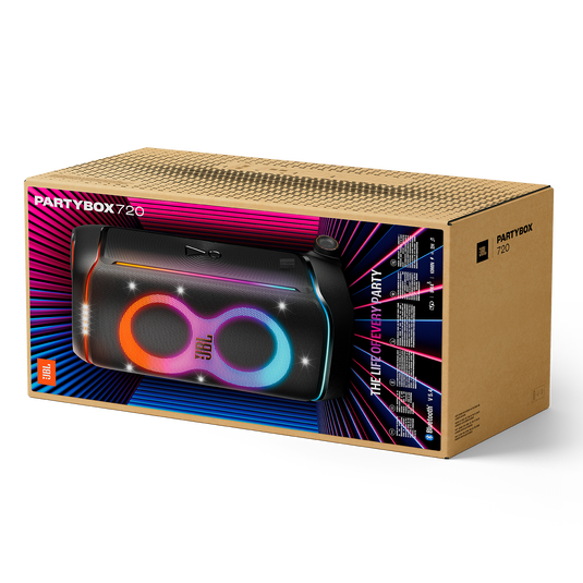 JBL PartyBox 720 - Black - Loudest battery-powered JBL party speaker with superior JBL Pro Sound and a futuristic lightshow - Detailshot 5 image number null