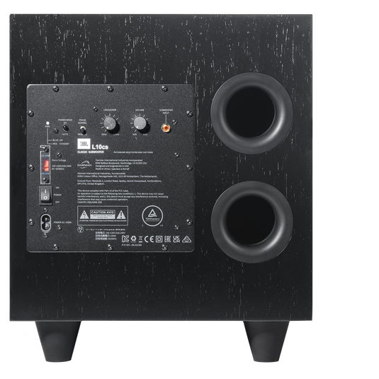 L10cs Classic Series Subwoofer - Black Walnut - 10-inch (250mm) Down Firing Powered Subwoofer - Detailshot 1 image number null