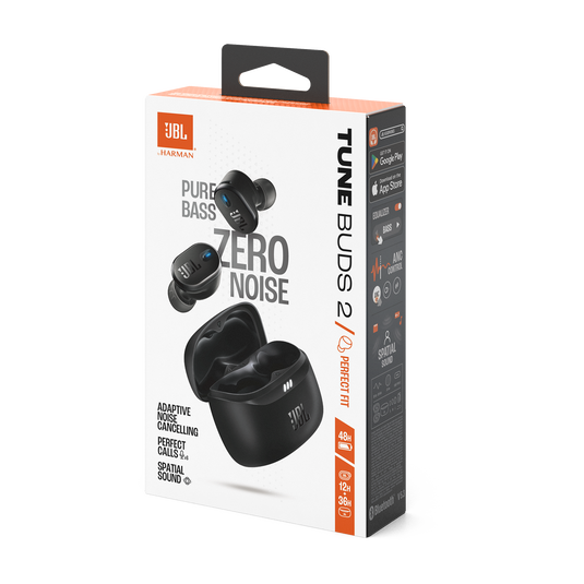 JBL Tune Buds 2 - Black - True Wireless Noise Cancelling Earbuds - Detailshot 15 image number null