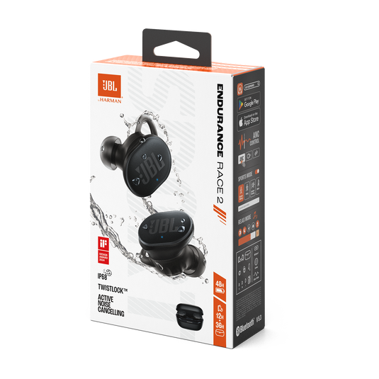 JBL Endurance Race 2 - Black - Waterproof sports true wireless earbuds - Detailshot 15 image number null