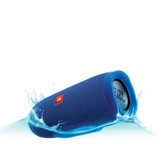 JBL Charge 3 - Blue - Full-featured waterproof portable speaker with high-capacity battery to charge your devices - Hero image number null