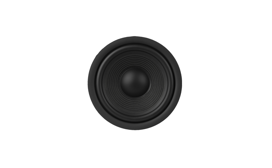 Altavoz de baja frecuencia con cono acanalado de policelulosa de 300 mm